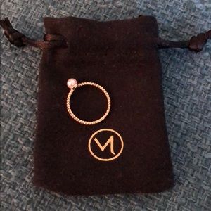 Mejuri, 14k gold, pearl ring.